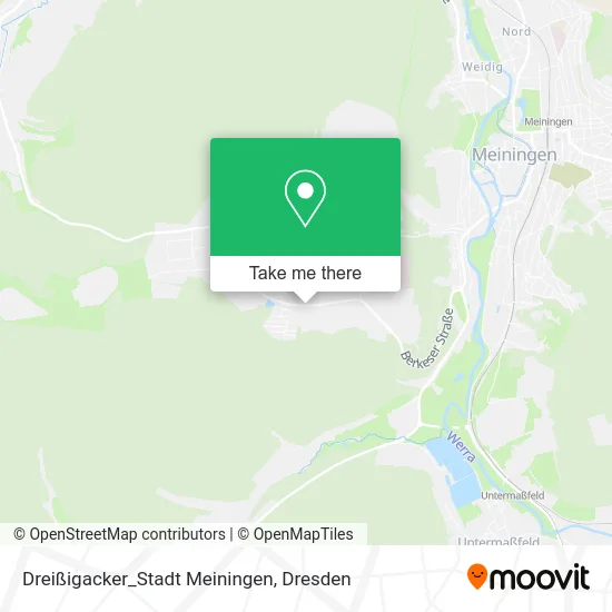 Карта Dreißigacker_Stadt Meiningen