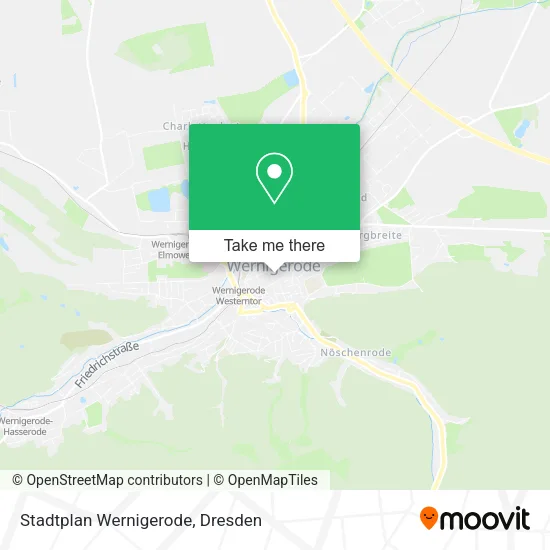 Карта Stadtplan Wernigerode