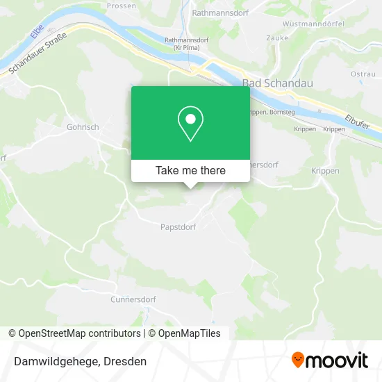 Карта Damwildgehege
