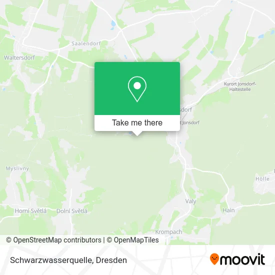 Карта Schwarzwasserquelle