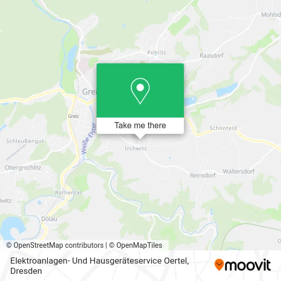 Карта Elektroanlagen- Und Hausgeräteservice Oertel