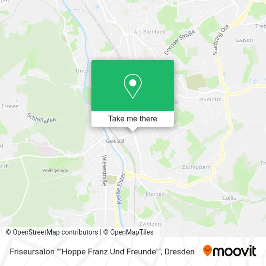 Карта Friseursalon ""Hoppe Franz Und Freunde""