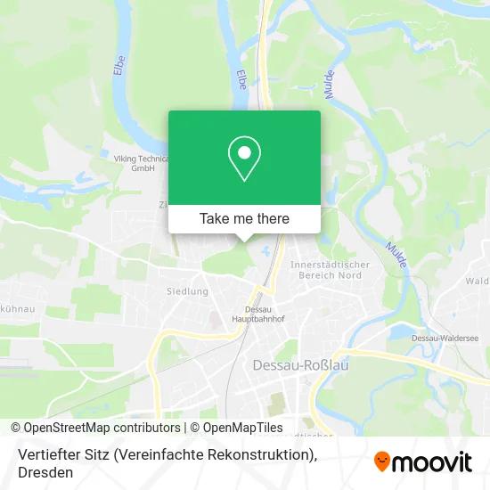 Карта Vertiefter Sitz (Vereinfachte Rekonstruktion)
