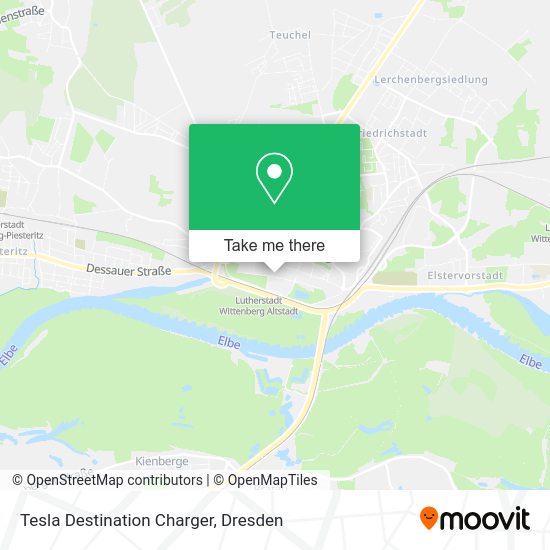 Карта Tesla Destination Charger