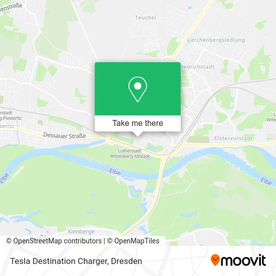 Карта Tesla Destination Charger