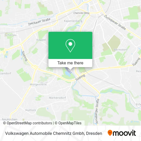 Карта Volkswagen Automobile Chemnitz Gmbh