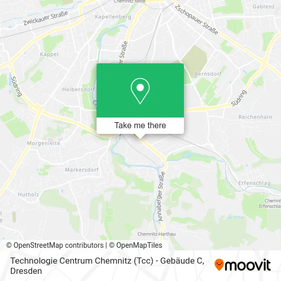 Карта Technologie Centrum Chemnitz (Tcc) - Gebäude C