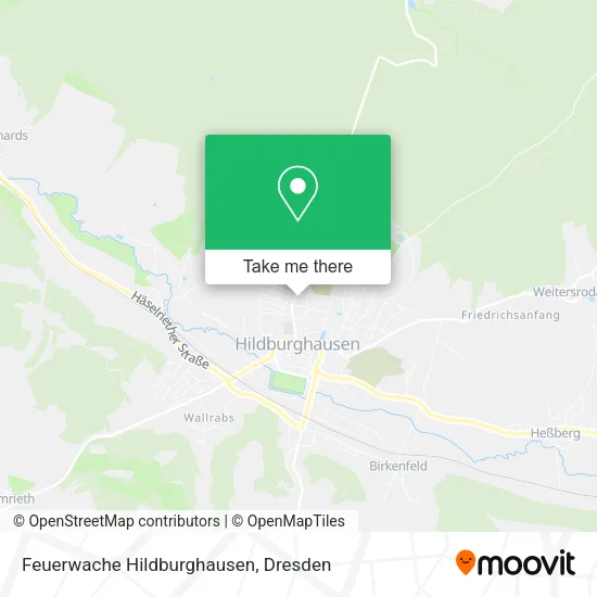 Карта Feuerwache Hildburghausen