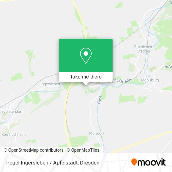 Карта Pegel Ingersleben / Apfelstädt