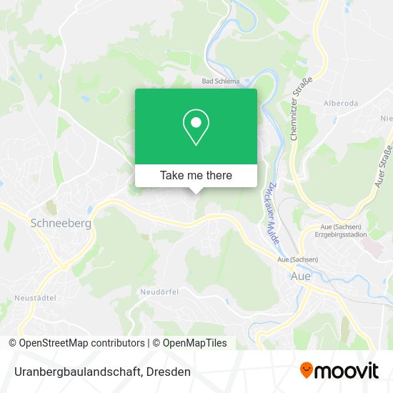 Карта Uranbergbaulandschaft
