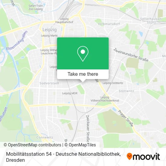 Карта Mobilitätsstation 54 - Deutsche Nationalbibliothek
