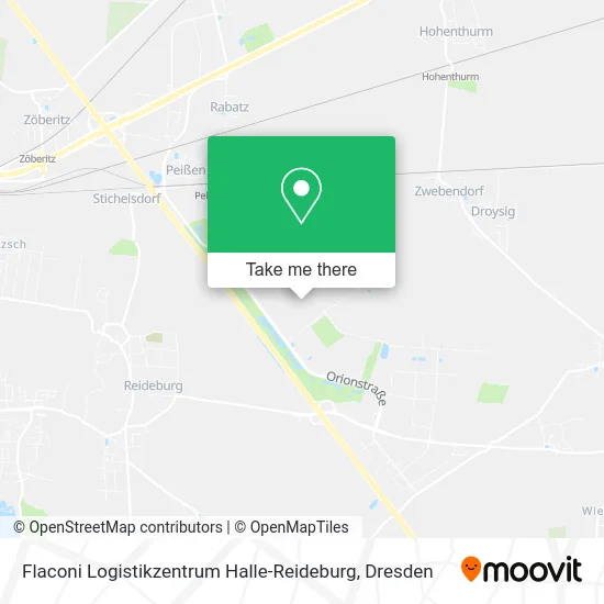 Flaconi Logistikzentrum Halle-Reideburg map