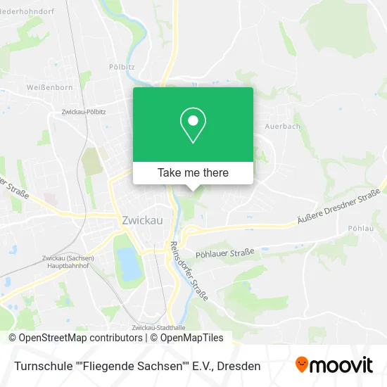 Карта Turnschule ""Fliegende Sachsen"" E.V.