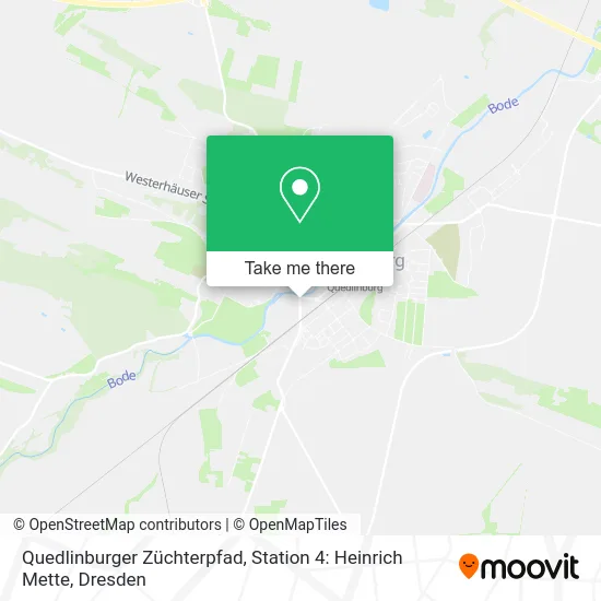 Карта Quedlinburger Züchterpfad, Station 4: Heinrich Mette