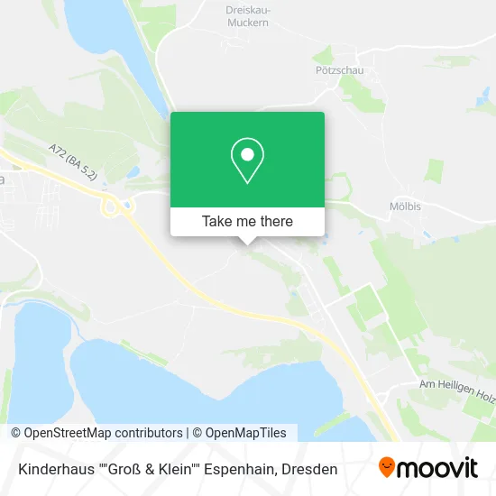 Карта Kinderhaus ""Groß & Klein"" Espenhain