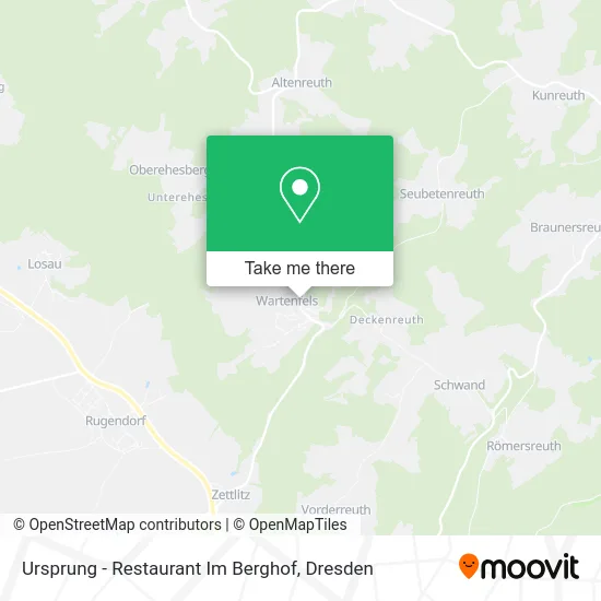 Карта Ursprung - Restaurant Im Berghof