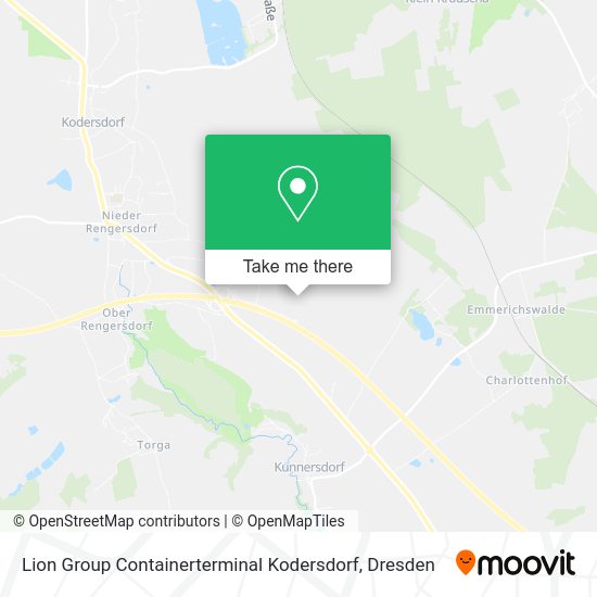 Карта Lion Group Containerterminal Kodersdorf