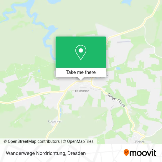 Карта Wanderwege Nordrichtung
