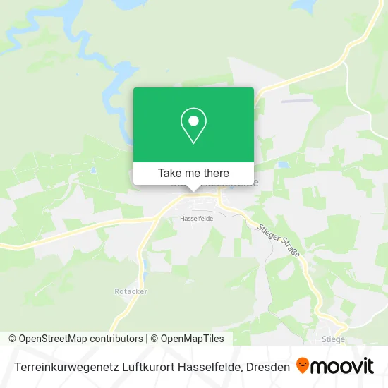 Карта Terreinkurwegenetz Luftkurort Hasselfelde