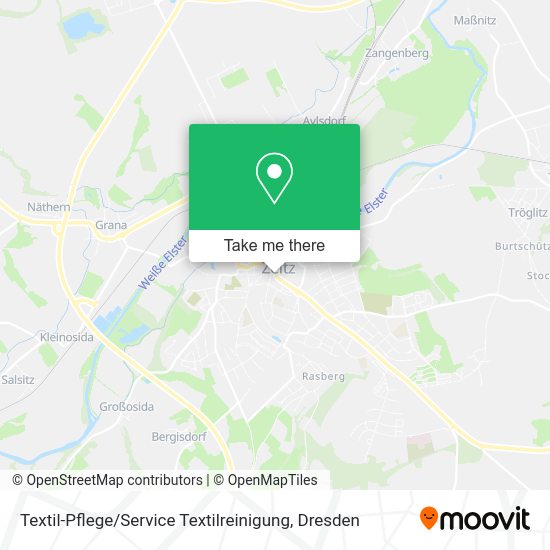 Карта Textil-Pflege / Service Textilreinigung