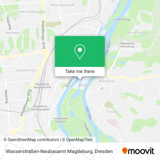 Карта Wasserstraßen-Neubauamt Magdeburg