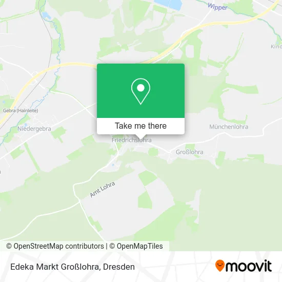 Карта Edeka Markt Großlohra