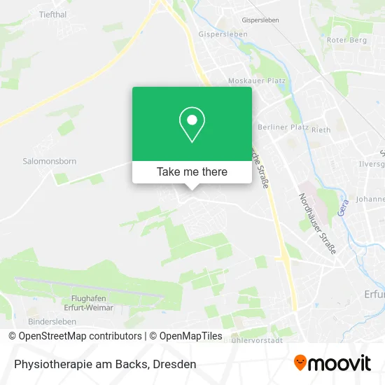 Карта Physiotherapie am Backs