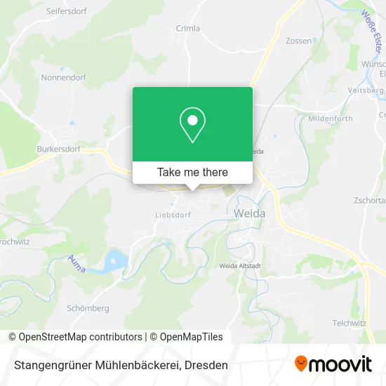 Карта Stangengrüner Mühlenbäckerei