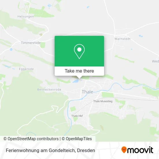 Карта Ferienwohnung am Gondelteich