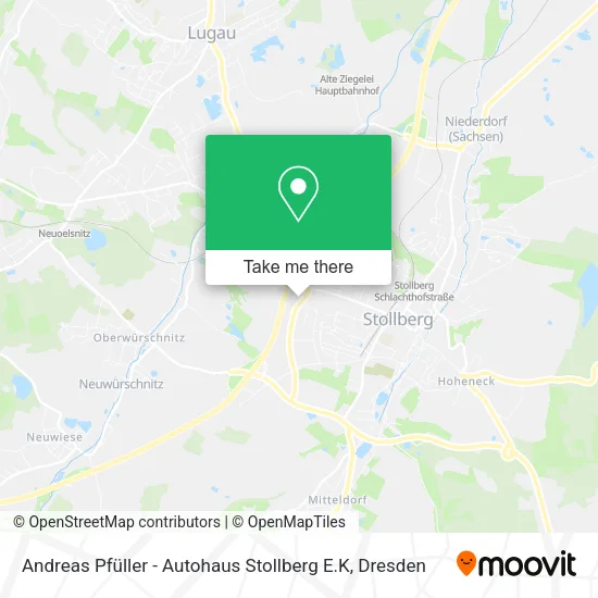 Карта Andreas Pfüller - Autohaus Stollberg E.K