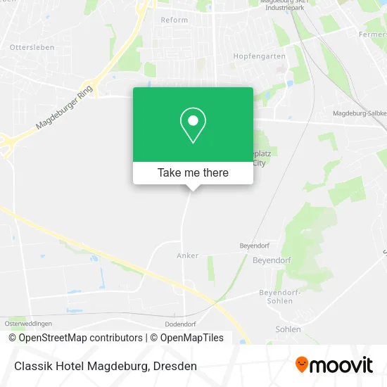 Карта Classik Hotel Magdeburg