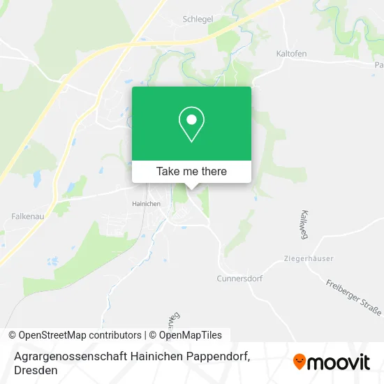 Карта Agrargenossenschaft Hainichen Pappendorf