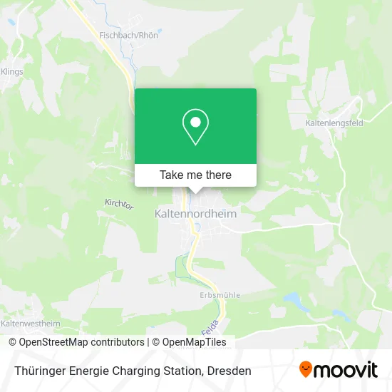 Карта Thüringer Energie Charging Station