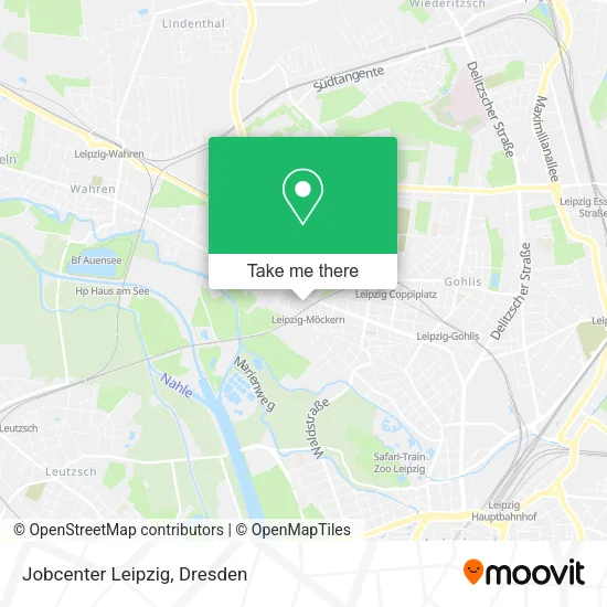 Карта Jobcenter Leipzig