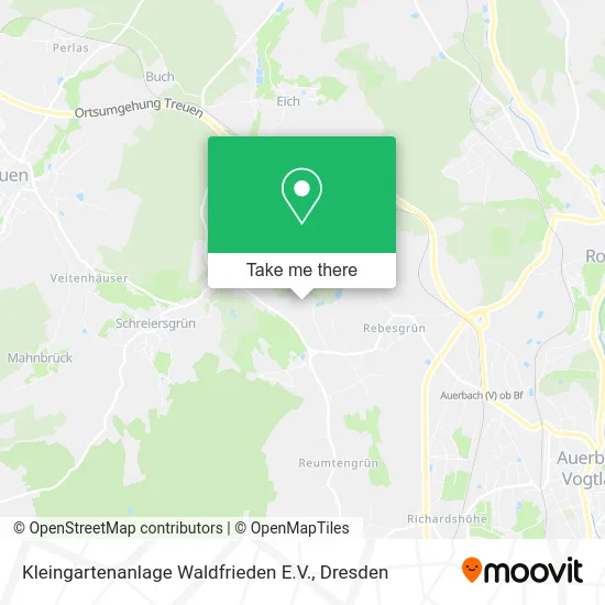 Карта Kleingartenanlage Waldfrieden E.V.
