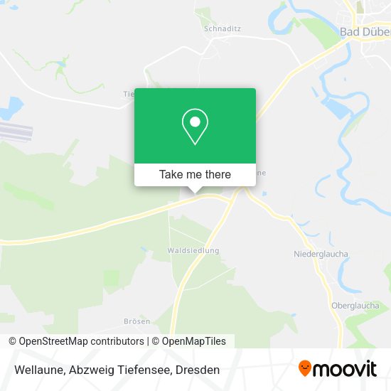 Карта Wellaune, Abzweig Tiefensee