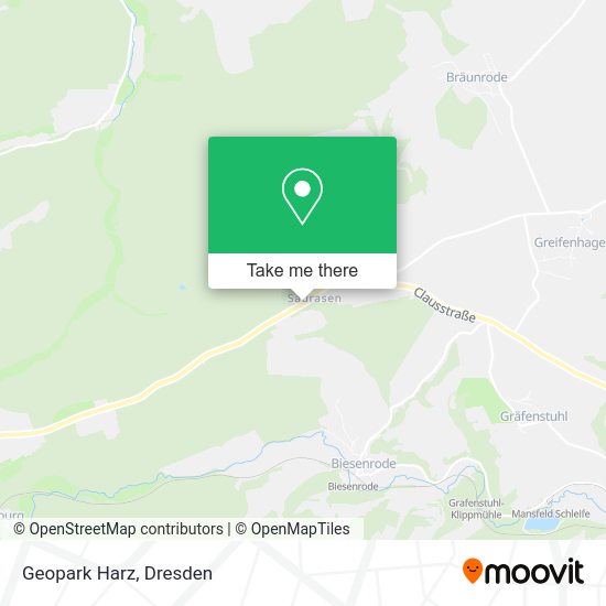 Карта Geopark Harz