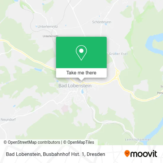 Карта Bad Lobenstein, Busbahnhof Hst. 1