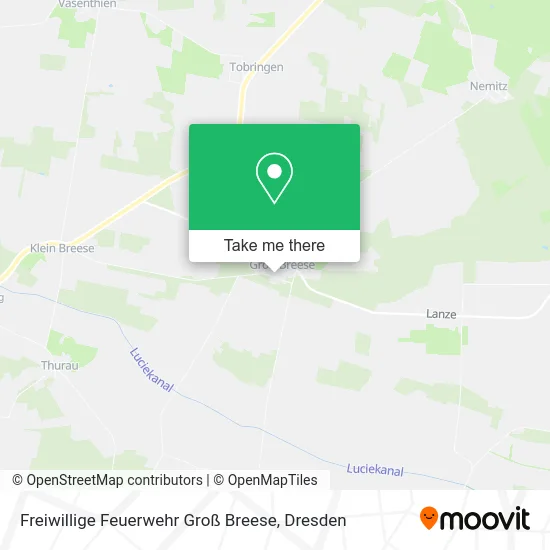 Карта Freiwillige Feuerwehr Groß Breese