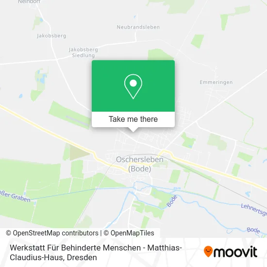 Карта Werkstatt Für Behinderte Menschen - Matthias-Claudius-Haus