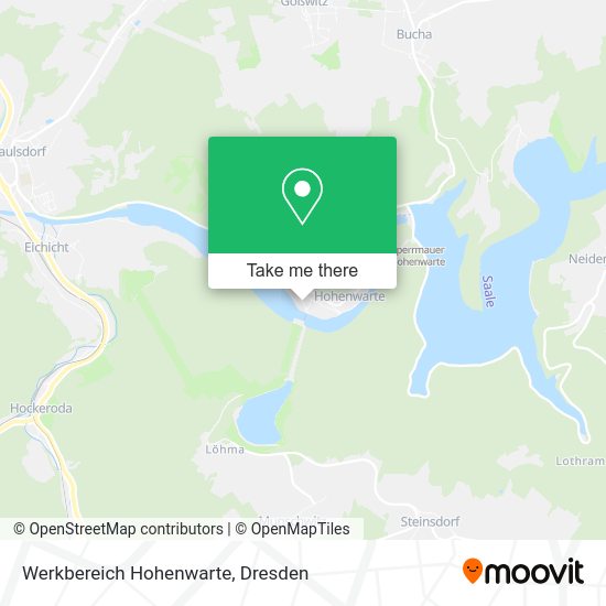 Карта Werkbereich Hohenwarte