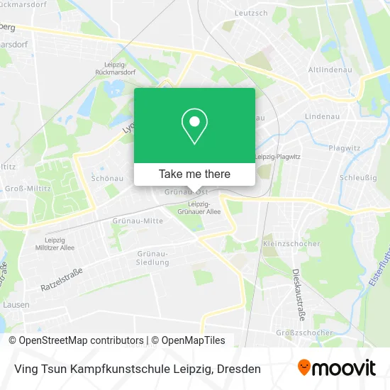 Карта Ving Tsun Kampfkunstschule Leipzig