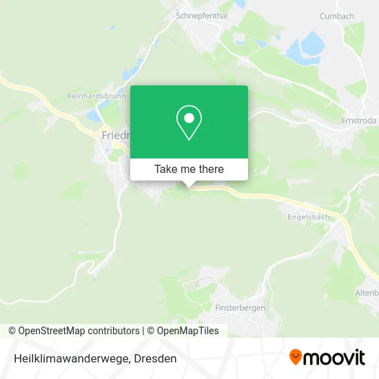 Карта Heilklimawanderwege