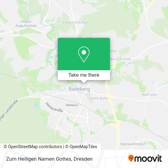 Карта Zum Heiligen Namen Gottes