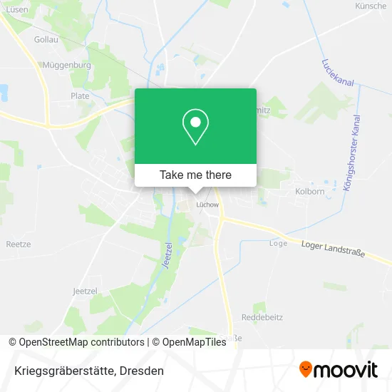 Карта Kriegsgräberstätte