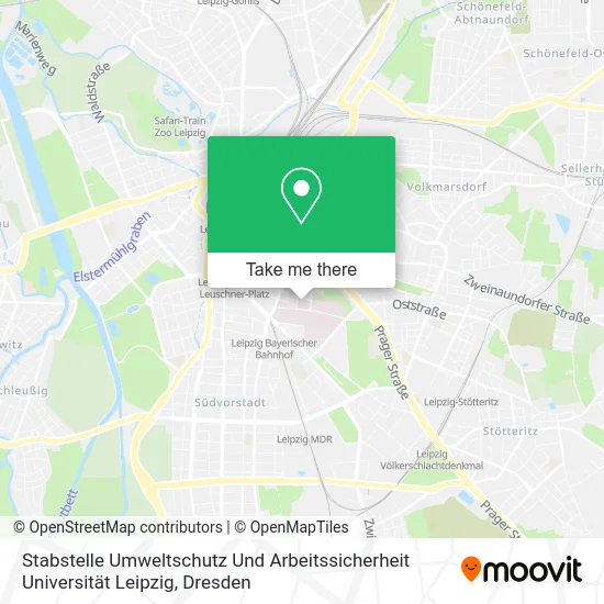 Карта Stabstelle Umweltschutz Und Arbeitssicherheit Universität Leipzig
