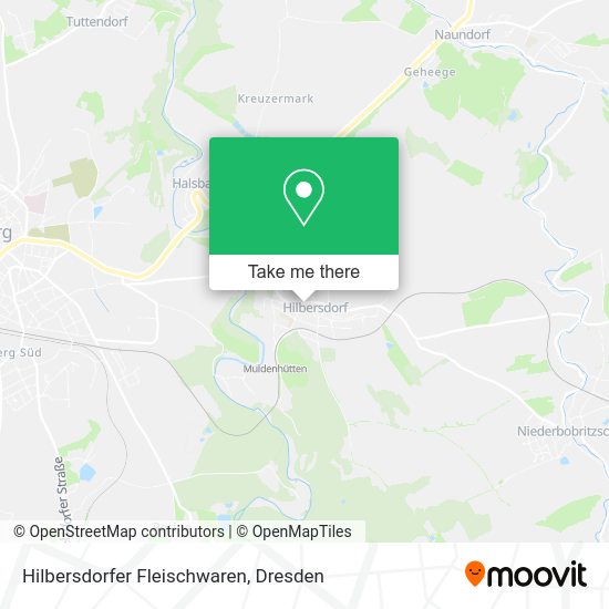 Карта Hilbersdorfer Fleischwaren