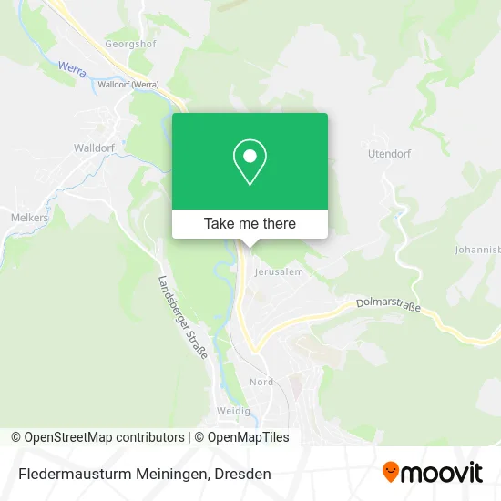 Карта Fledermausturm Meiningen