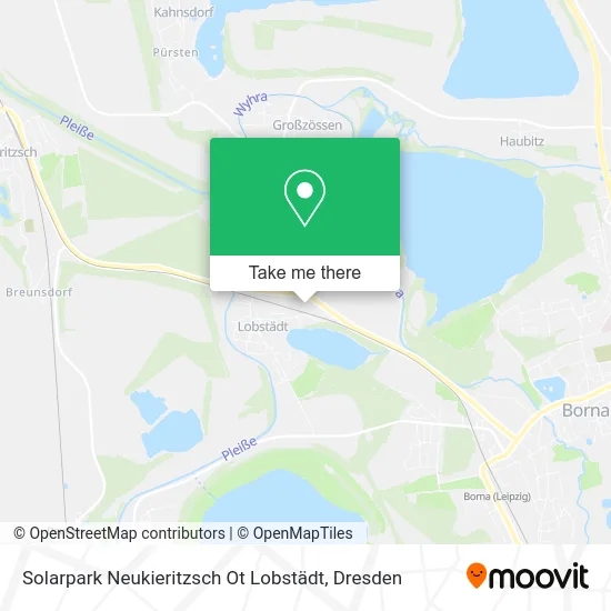 Карта Solarpark Neukieritzsch Ot Lobstädt