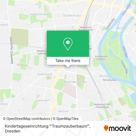 Карта Kindertageseinrichtung ""Traumzauberbaum""